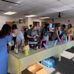 Perkiomen Valley teachers browsing flavored mixes to make the perfect refresher.