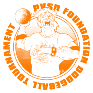 Dodgeball Logo PVSD Foundation Dodgeball logo